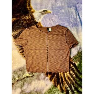 earth-toned crop top
